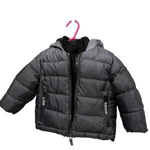 Rothschild Hooded Puffer Jacket, NWT, Charcoal, 12 mo